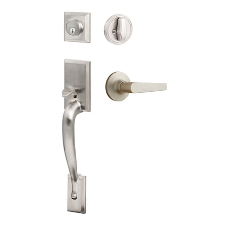 Sure-Loc Hardware Sure-Loc Hardware Madison Handleset, Cedar Handleset Trim, Satin Nickel MA507-CD 15